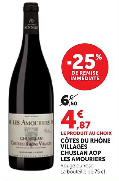 CÔTES DU RHÔNE VILLAGES CHUSLAN AOP LES AMOURIERS