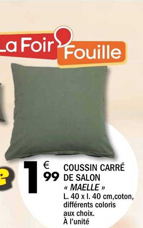 COUSSIN CARRÉ DE SALON « MAELLE »