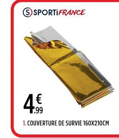 COUVERTURE DE SURVIE 160X210CM