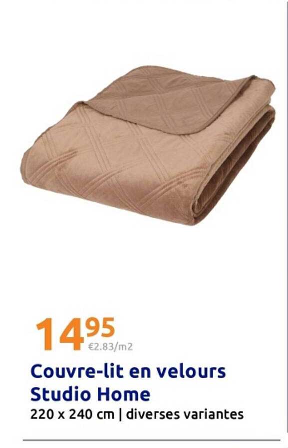 Couvre-lit en velours Studio Home 220 x 240 cm | diverses variantes