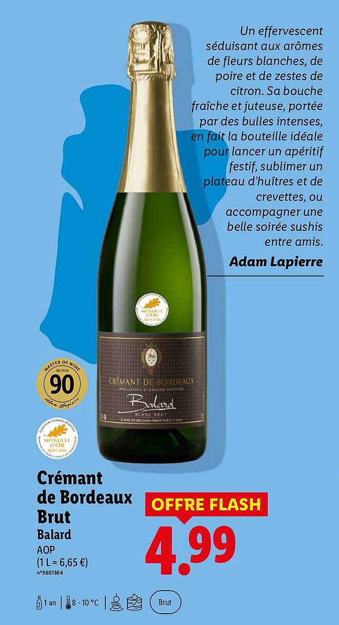 Crémant de Bordeaux Brut Balard AOP