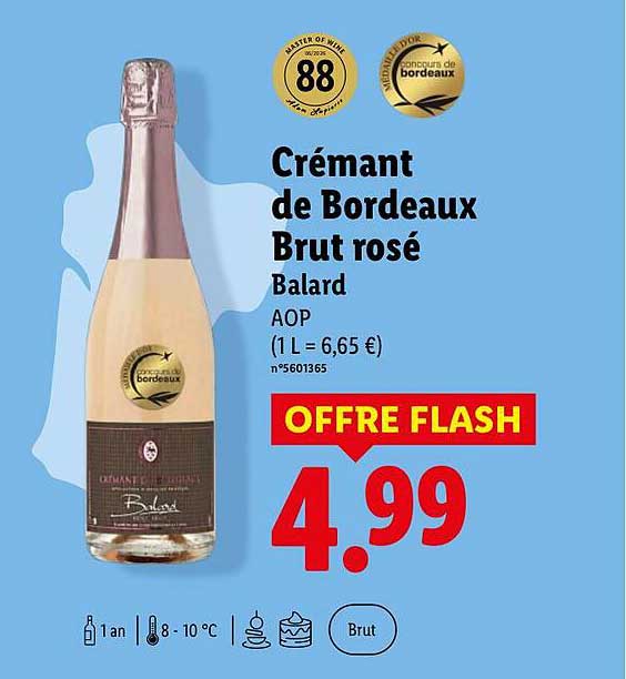 Crémant de Bordeaux Brut rosé Balard AOP