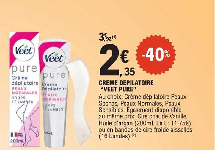 CREME DEPILATOIRE “VEET PURE”