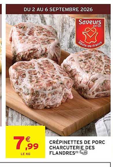 CRÉPINETTES DE PORC CHARCUTERIE DES FLANDRES