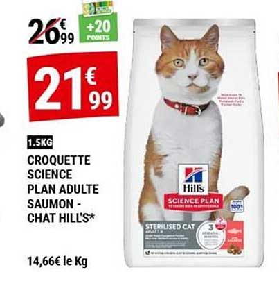 CROQUETTE SCIENCE PLAN ADULTE SAUMON - CHAT HILL'S*