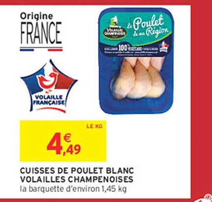 CUISSES DE POULET BLANC VOLAILLES CHAMPENOISES