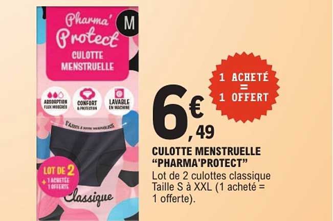 CULOTTE MENSTRUELLE “PHARMA'PROTECT”