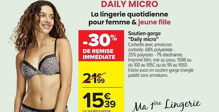 DAILY MICRO La lingerie quotidienne pour femme & jeune fille