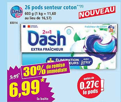 Dash 2en1 EXTRA FRAÎCHEUR
