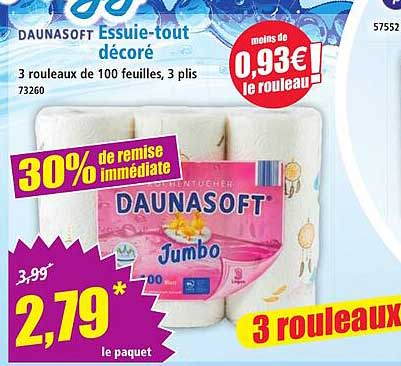 Daunasoft Essuie-tout décoré