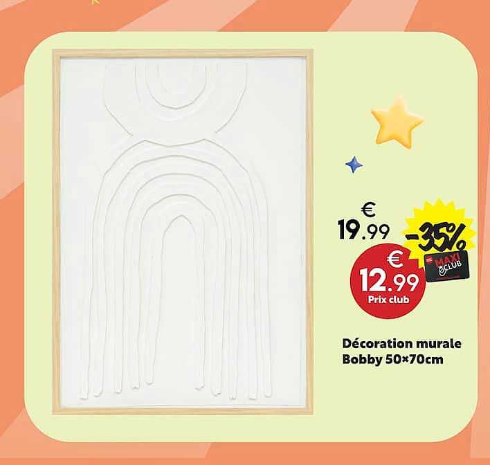 Décoration murale Bobby 50×70cm