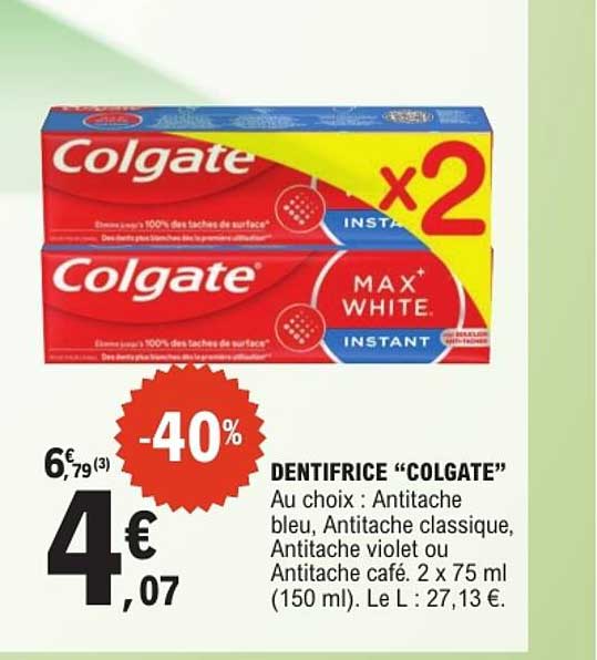 DENTIFRICE “COLGATE”