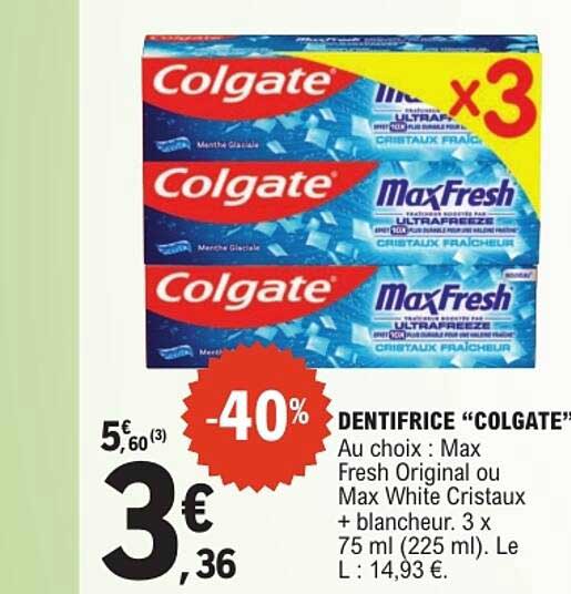 DENTIFRICE “COLGATE”