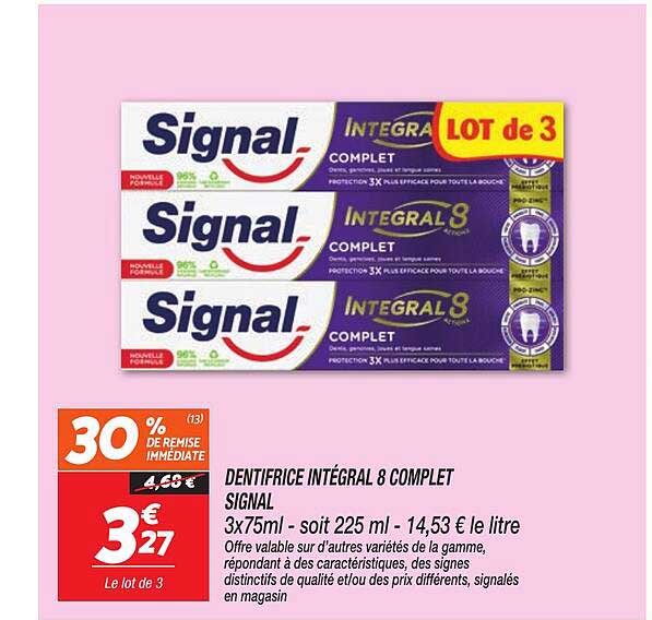 DENTIFRICE INTÉGRAL 8 COMPLET SIGNAL