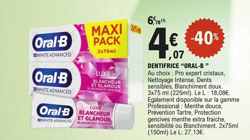 DENTIFRICE “ORAL-B”
