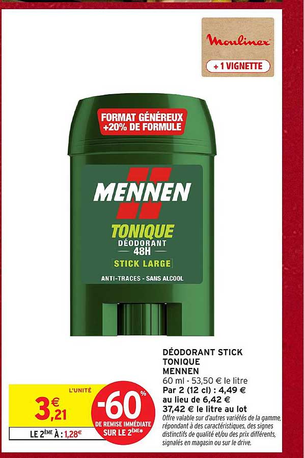DÉODORANT STICK TONIQUE MENNEN