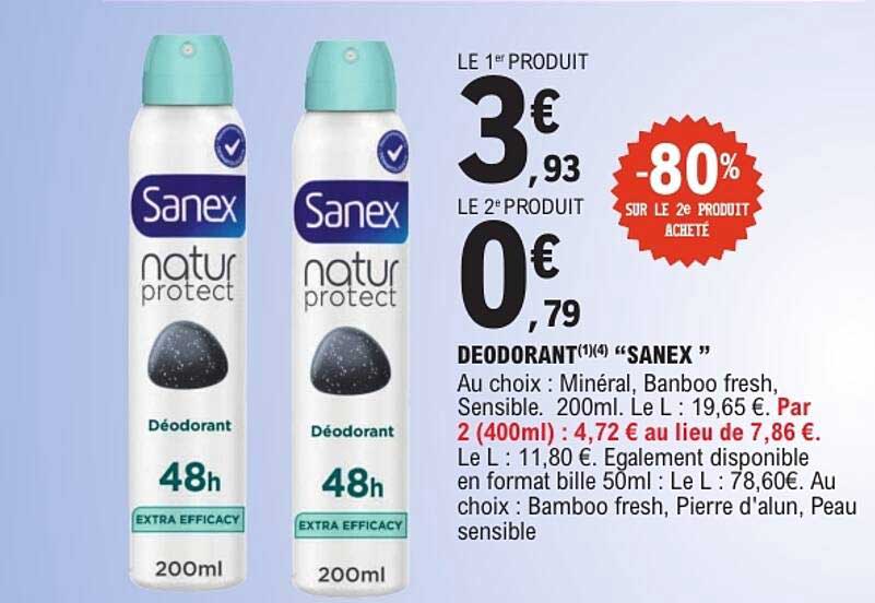 DEODORANT(1)(4) “SANEX”