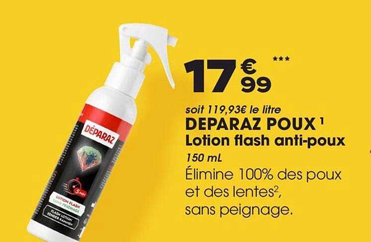 DEPARAZ POUX¹ Lotion flash anti-poux
