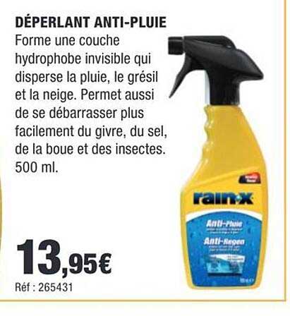 DÉPERLANT ANTI-PLUIE