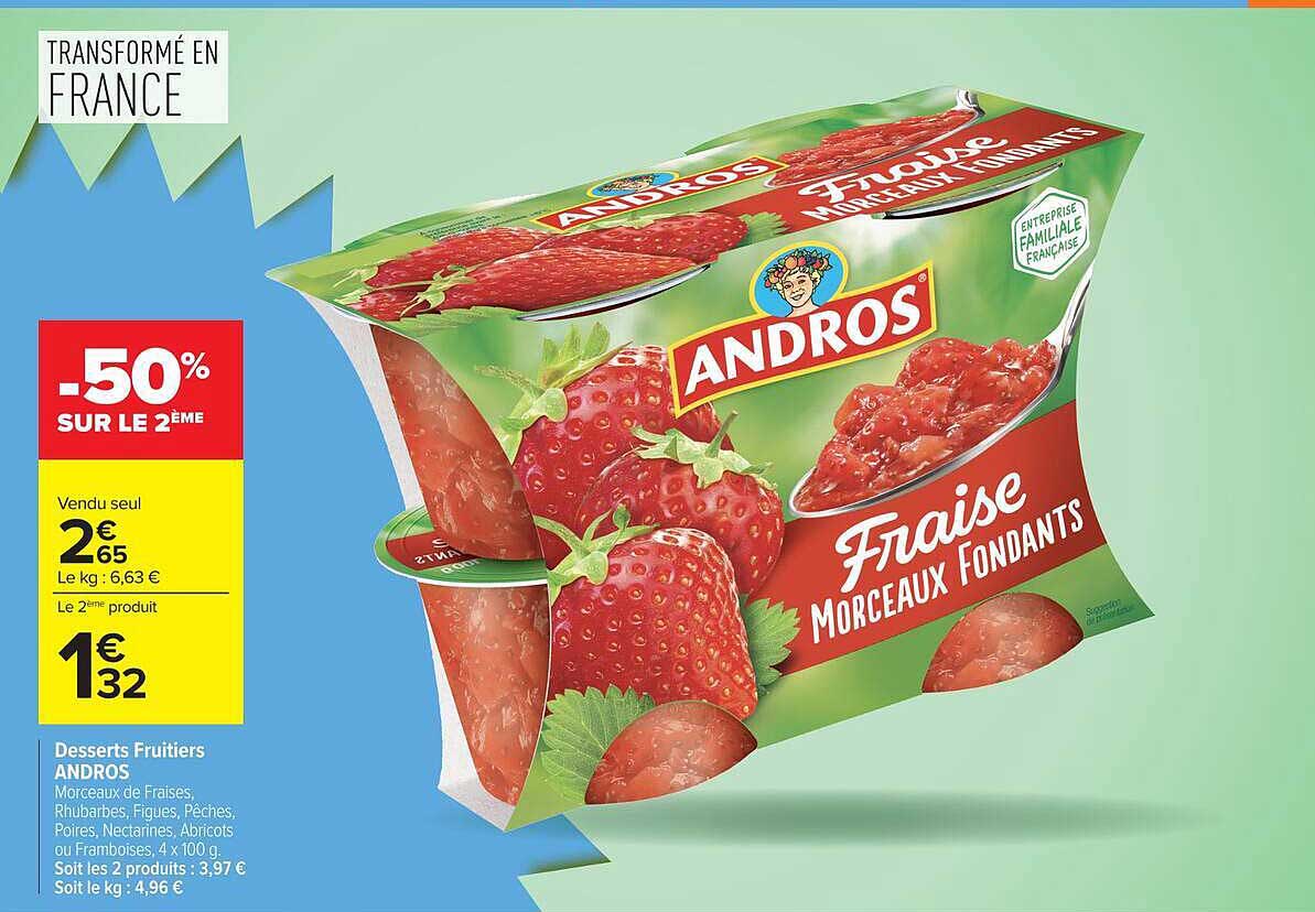 Desserts Fruitiers ANDROS