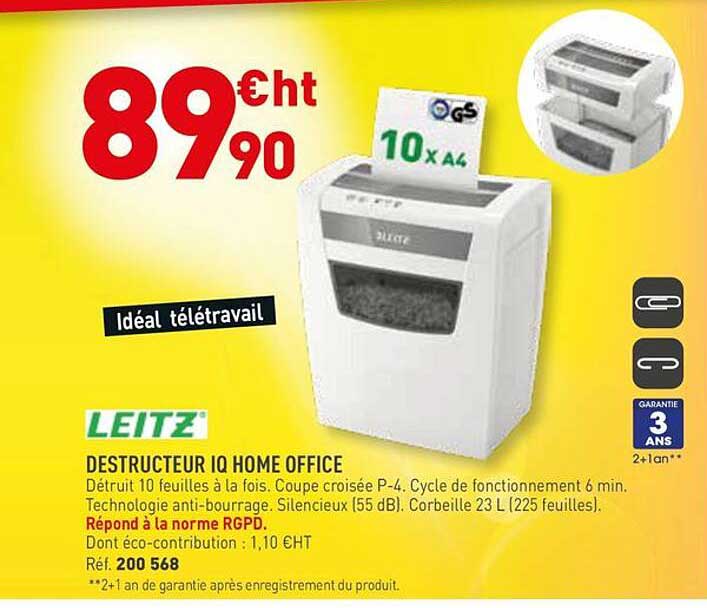 DESTRUCTEUR IQ HOME OFFICE