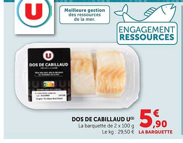 DOS DE CABILLAUD U(1)