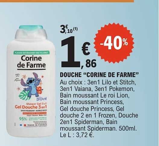 DOUCHE “CORINE DE FARME”