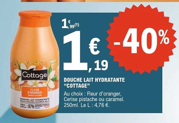 DOUCHE LAIT HYDRATANTE “COTTAGE”