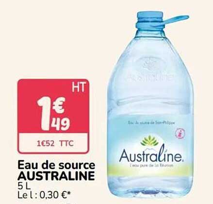 Eau de source AUSTRALINE 5 L