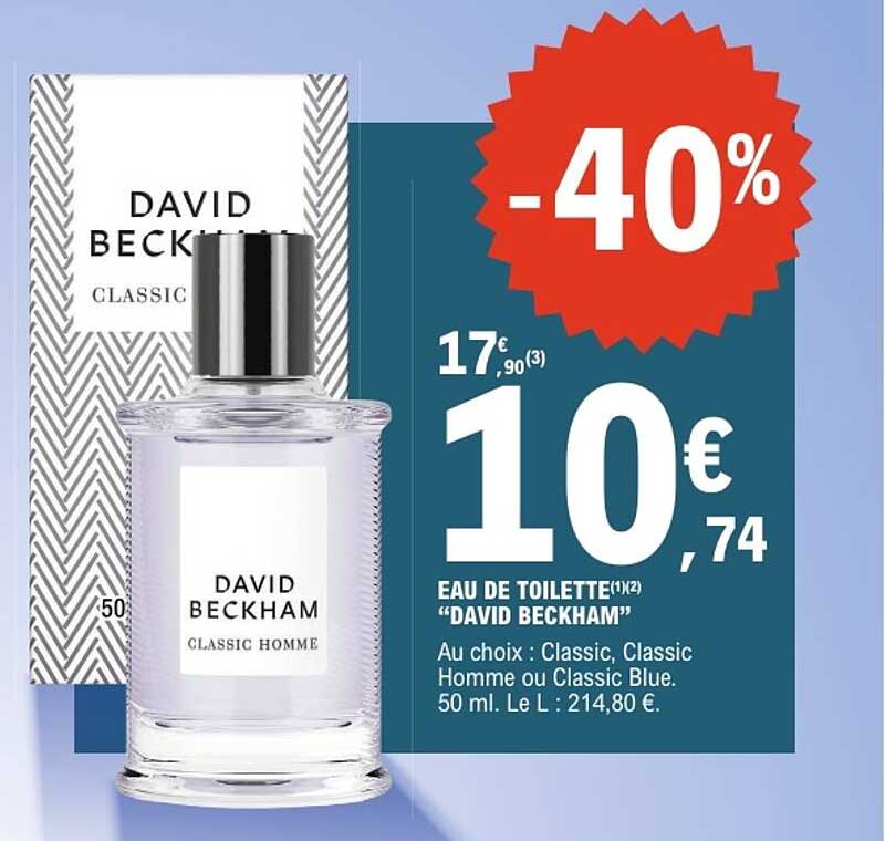 EAU DE TOILETTE(1)(2) "DAVID BECKHAM"