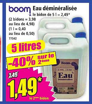 Eau déminéralisée