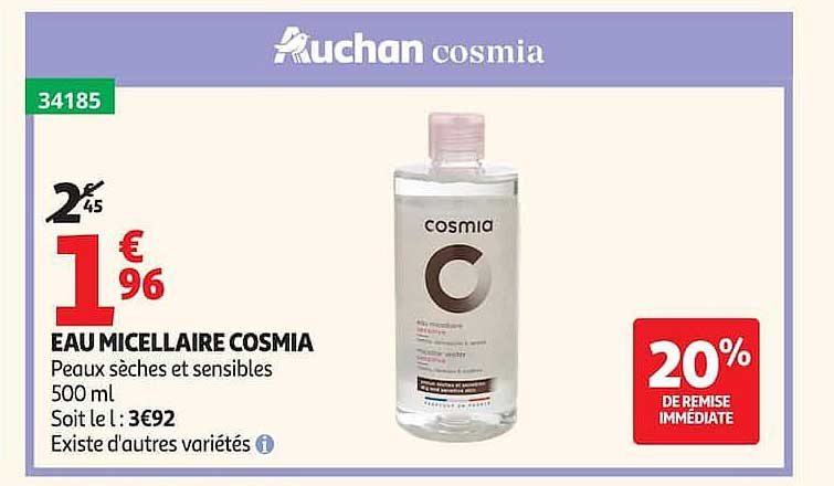 EAU MICELLAIRE COSMIA