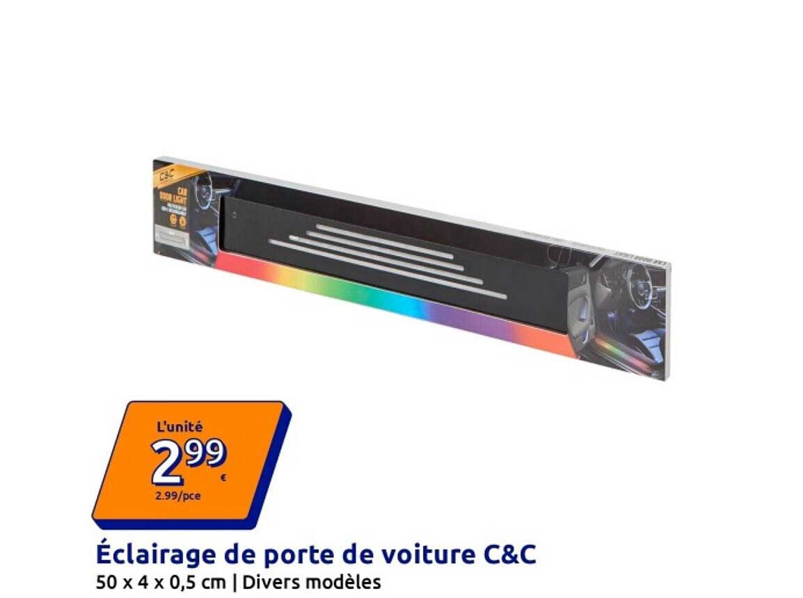 Éclairage de porte de voiture C&C