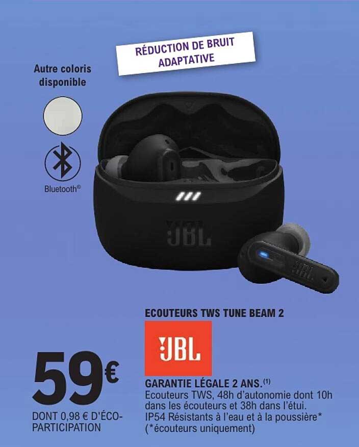 ECOUTEURS TWS TUNE BEAM 2