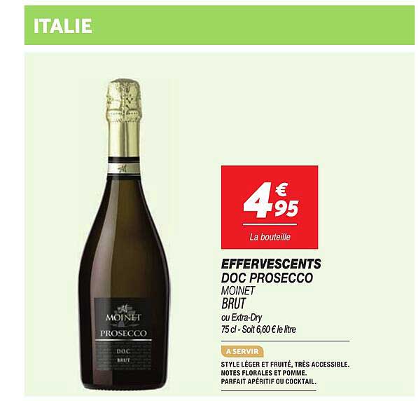 EFFERVESCENTS DOC PROSECCO MOINET BRUT