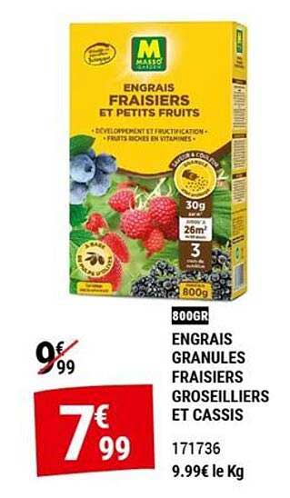 ENGRAIS GRANULES FRAISIERS GROSEILLIERS ET CASSIS