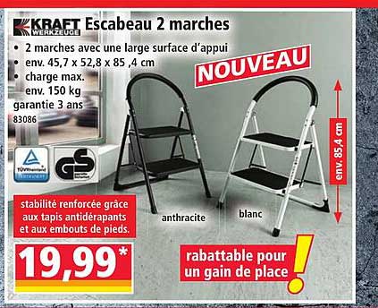 Escabeau 2 marches