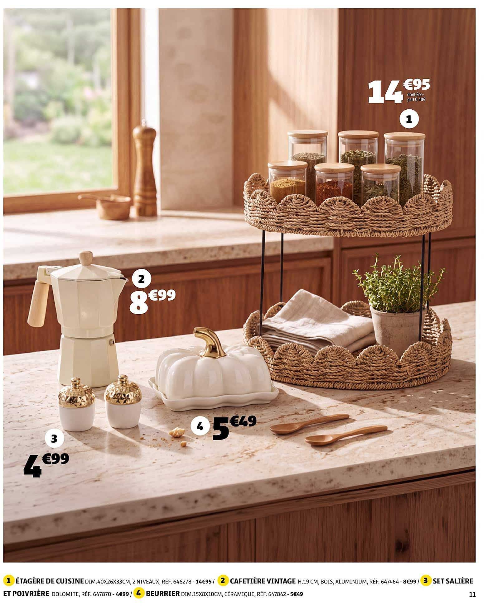 ÉTAGÈRE DE CUISINE