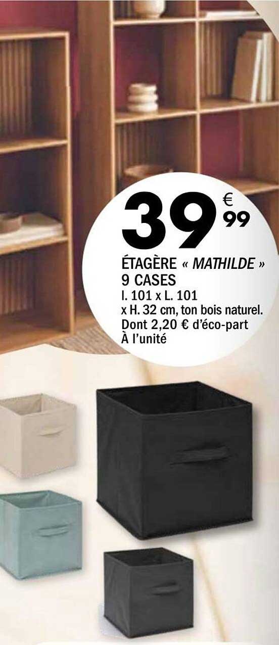 ÉTAGÈRE « MATHILDE » 9 CASES