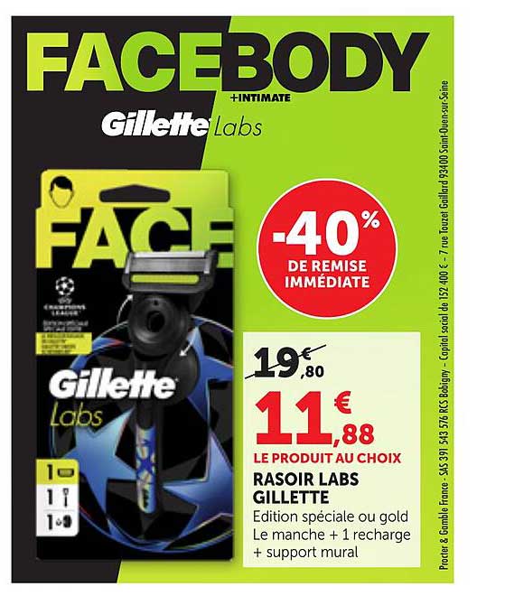 FACEBODY +INTIMATE Gillette Labs