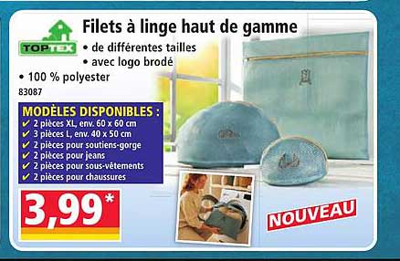 Filets à linge haut de gamme