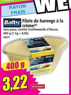Filets de harengs à la crème