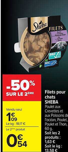 Filets pour chats SHEBA