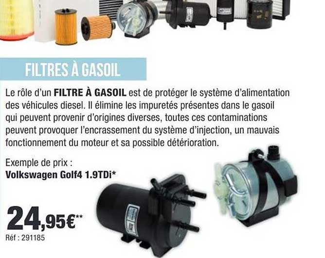 FILTRES À GASOIL