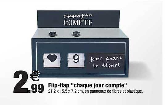 Flip-flap "chaque jour compte"