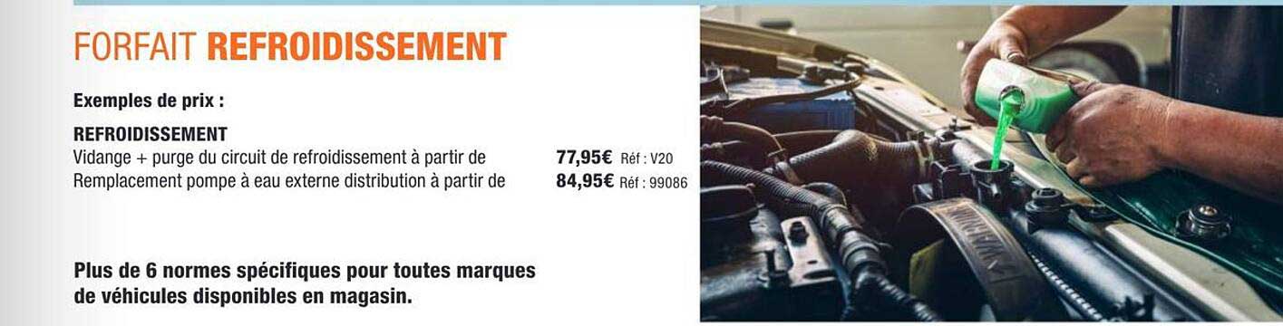 FORFAIT REFROIDISSEMENT