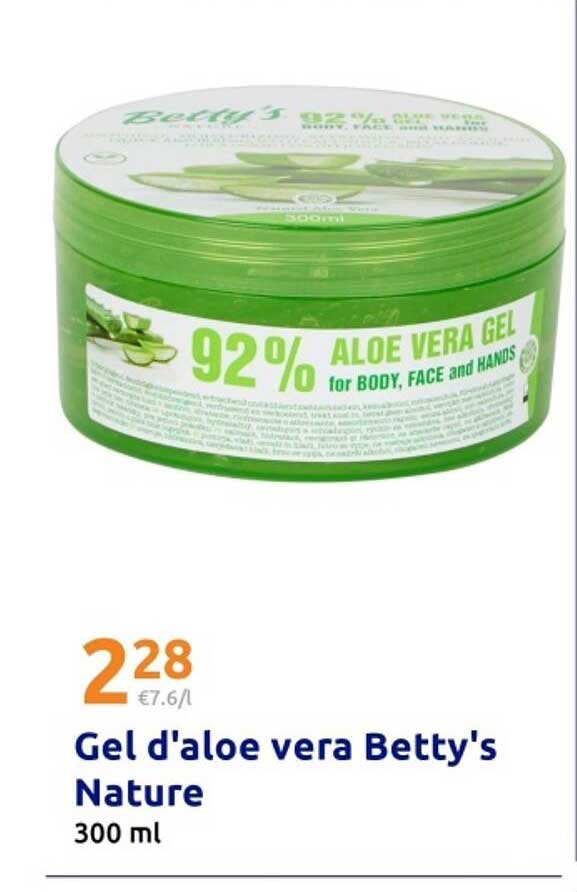Gel d'aloe vera Betty's Nature