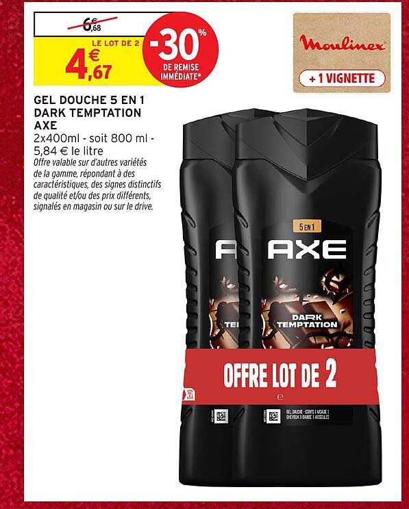 GEL DOUCHE 5 EN 1 DARK TEMPTATION AXE