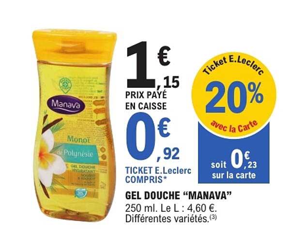 GEL DOUCHE “MANAVA”