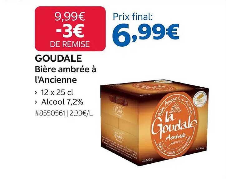 GOUDALE Bière ambrée à l'Ancienne